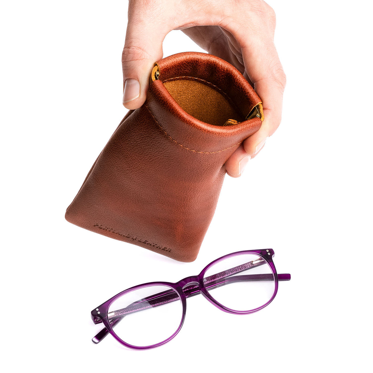 Squeeze Eyeglass Case - Nutmeg