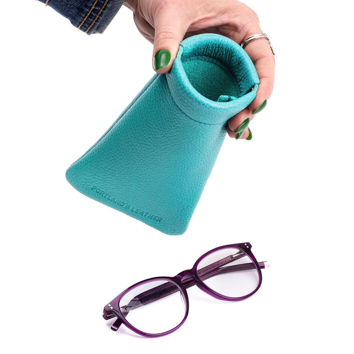 Squeeze Eyeglass Case - Seafoam