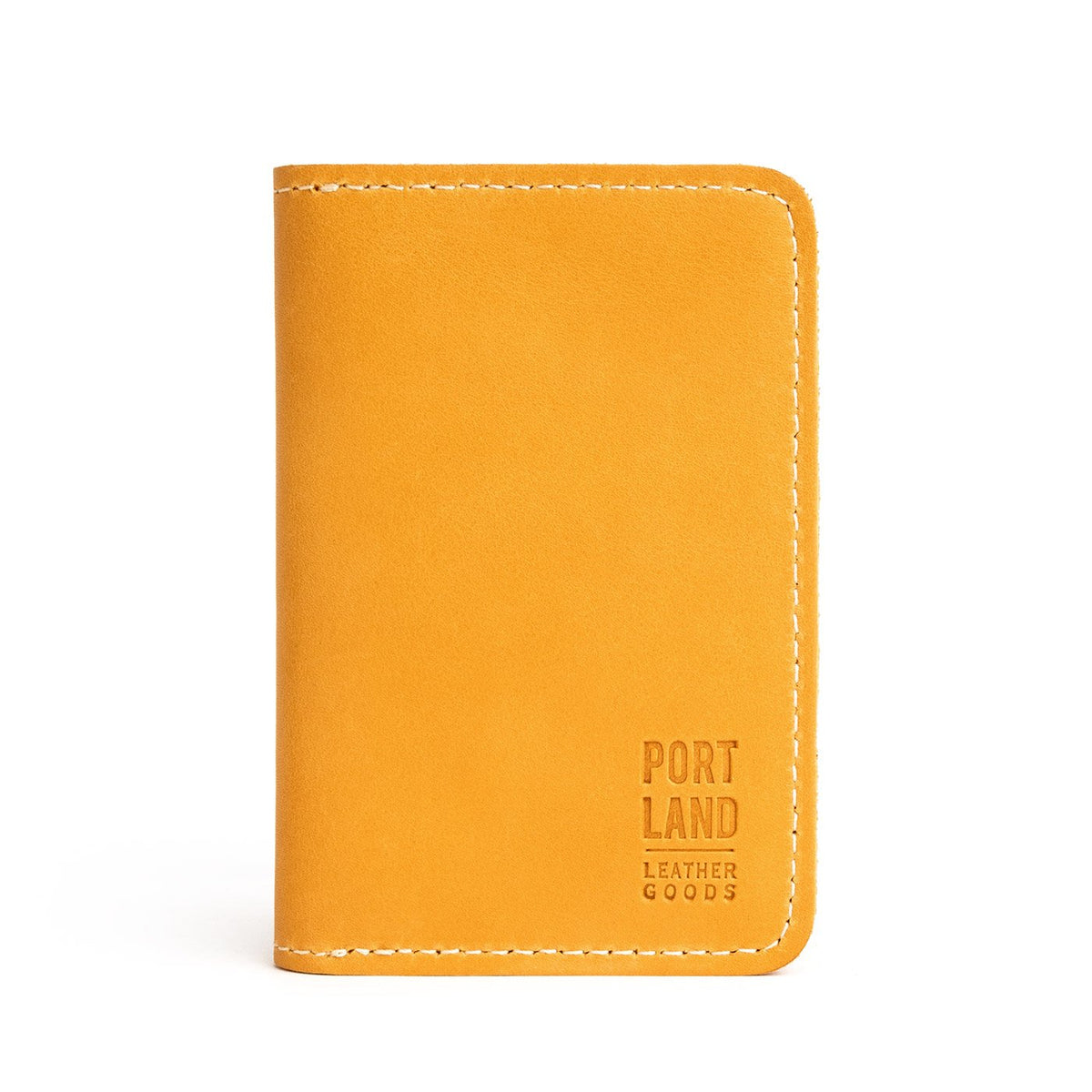 'Almost Perfect' Leather Modern Passport Holder - Sunflower