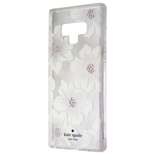 Kate Spade Hardshell Case for Samsung Galaxy Note9 - Clear/Hollyhock Floral/Gems - New