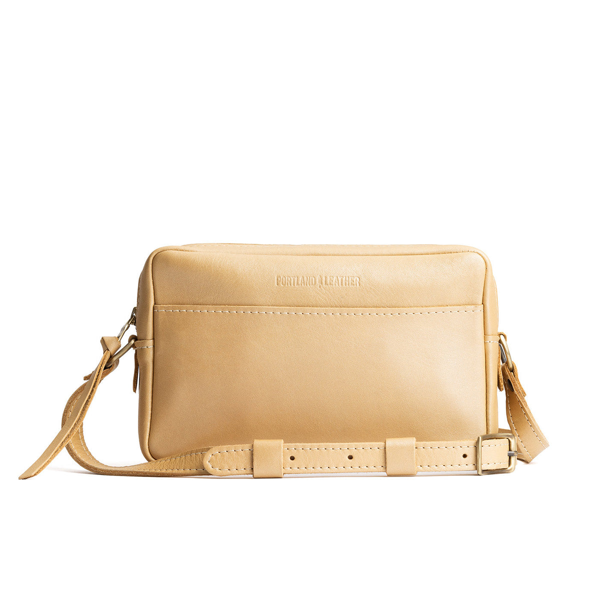 'Almost Perfect' Camera Bag Purse - Champagne / Large