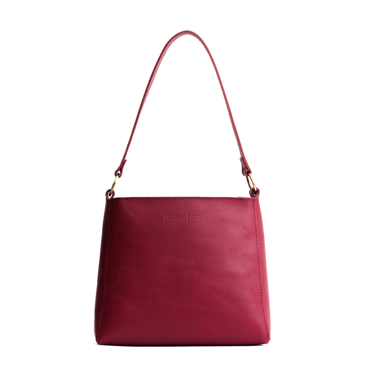 'Almost Perfect' Triangle Shoulder Bag - Berry Good