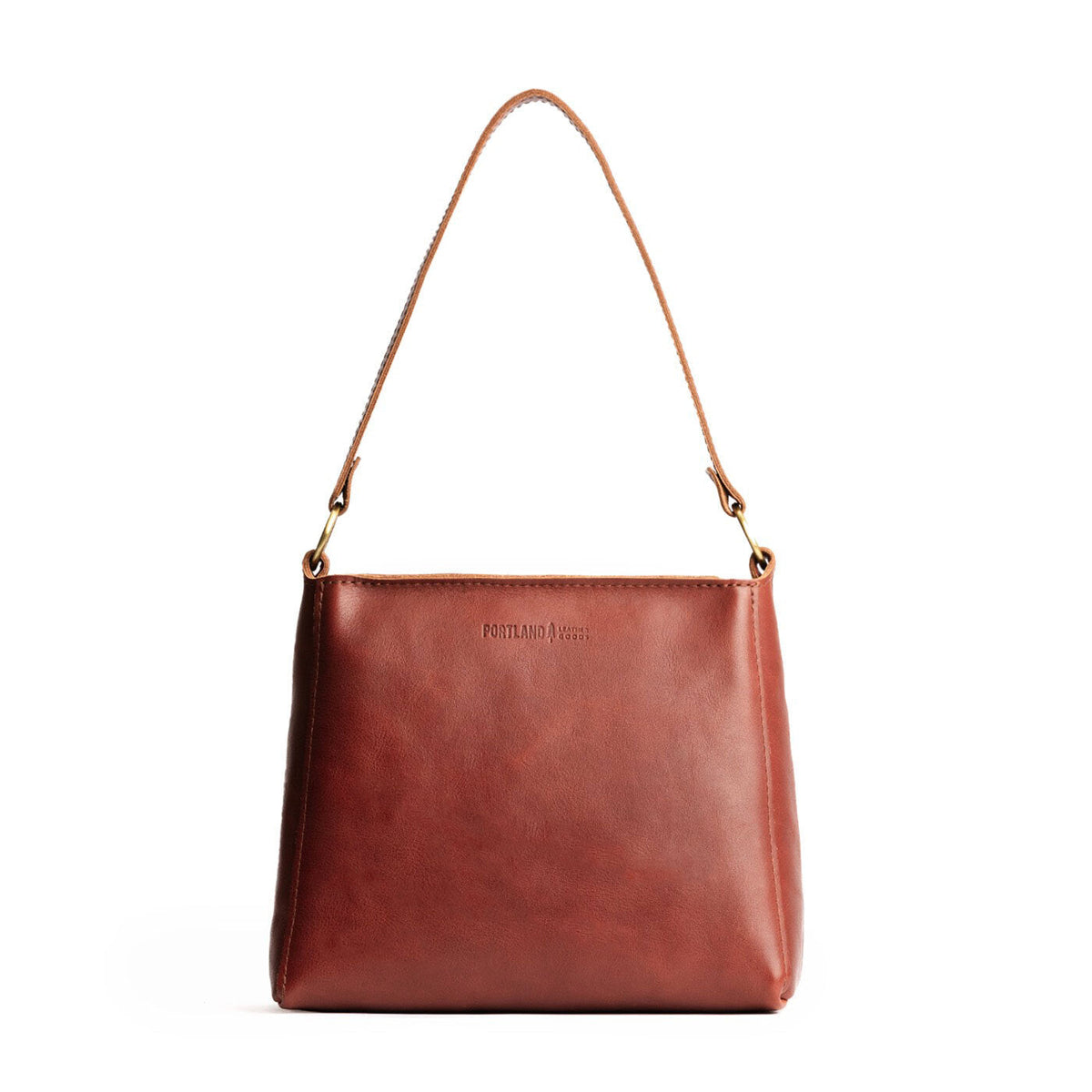 'Almost Perfect' Triangle Shoulder Bag - Chestnut
