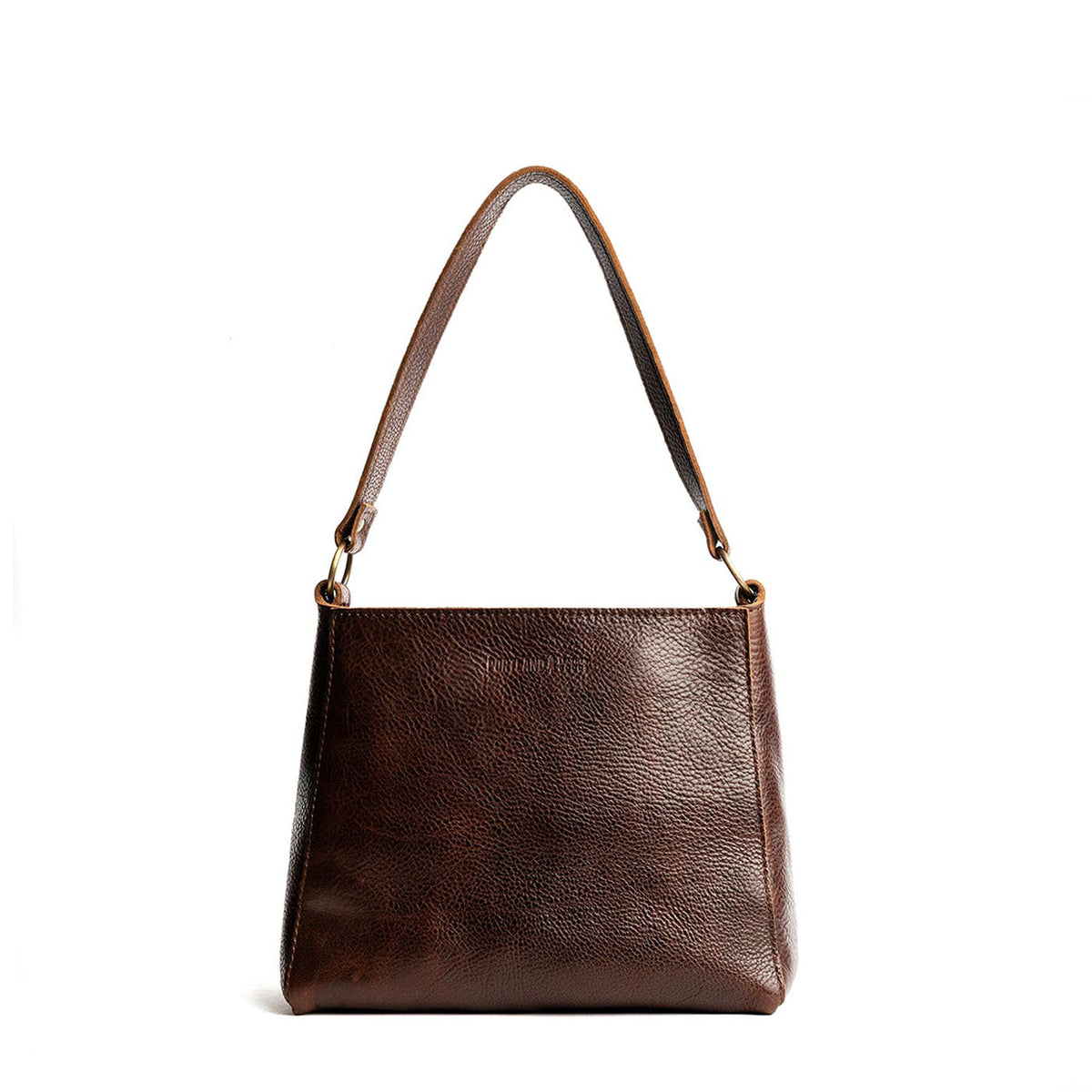 'Almost Perfect' Triangle Shoulder Bag - Coldbrew / Small