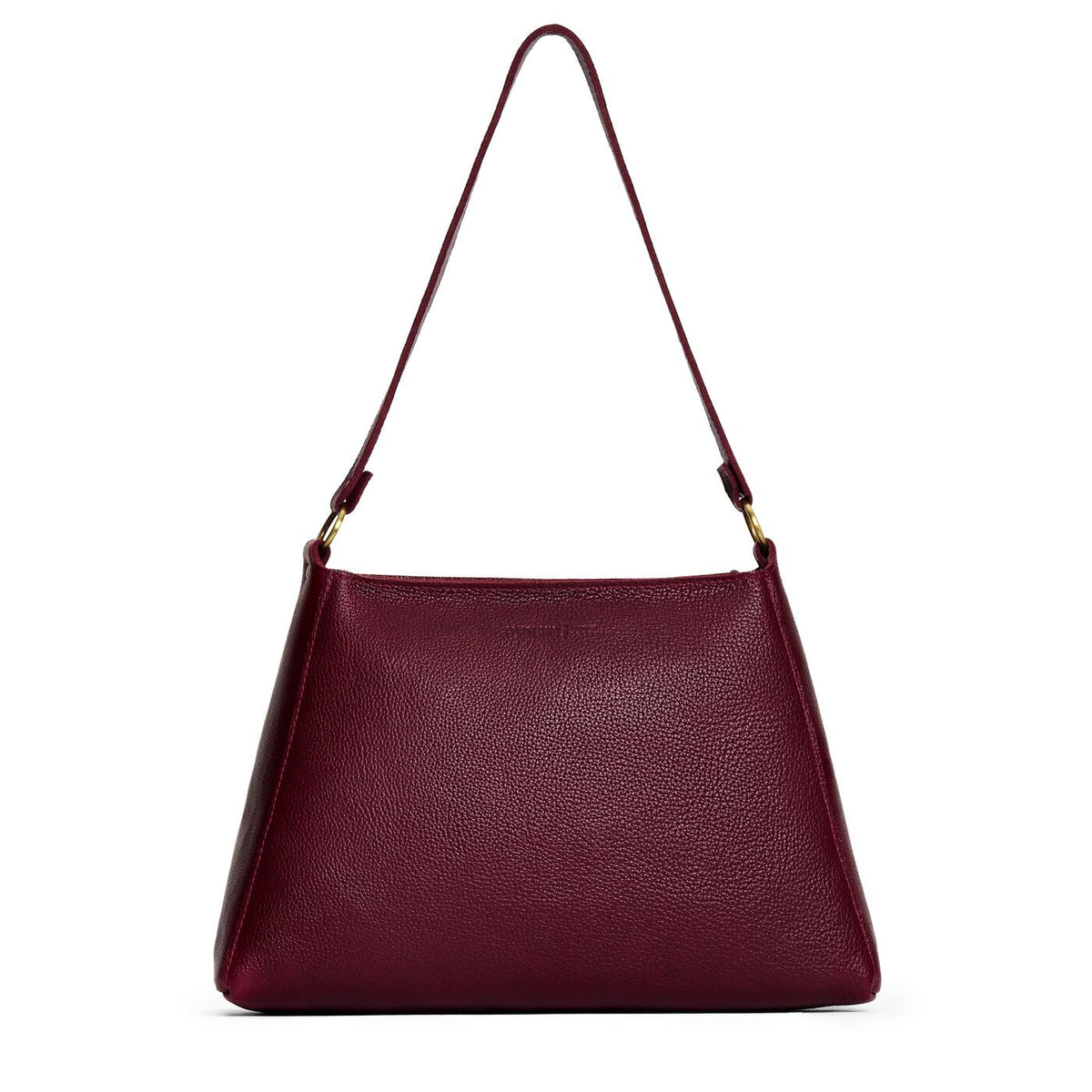'Almost Perfect' Triangle Shoulder Bag - Cabernet / Large