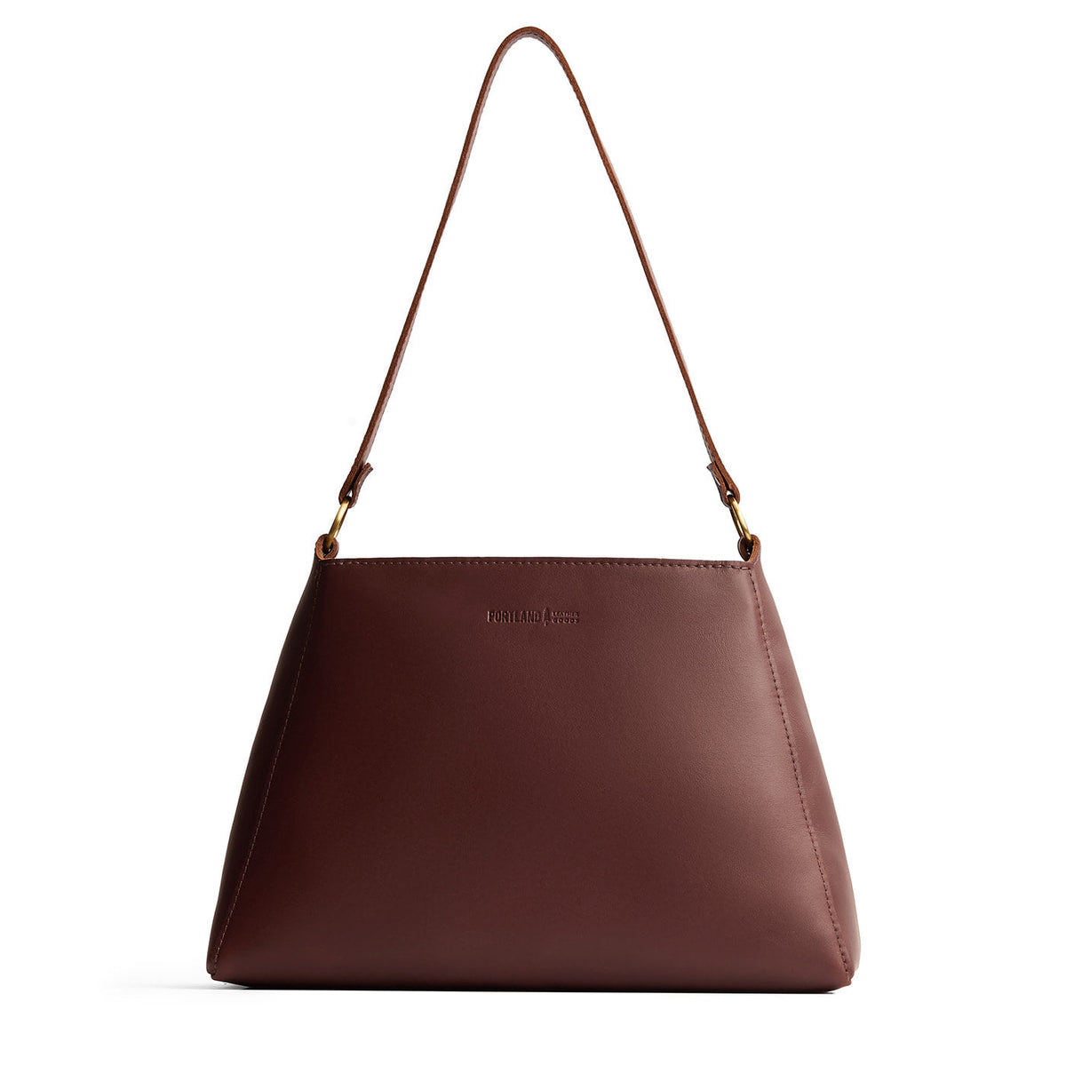 Triangle Shoulder Bag - Cognac / Large