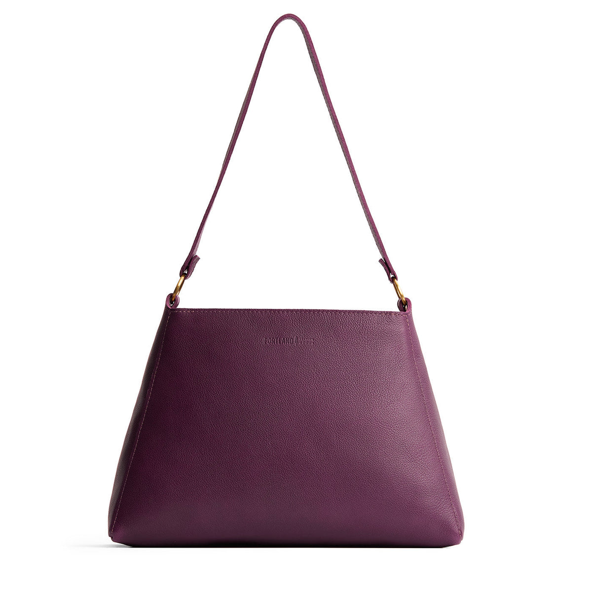 Triangle Shoulder Bag - Plum / Large