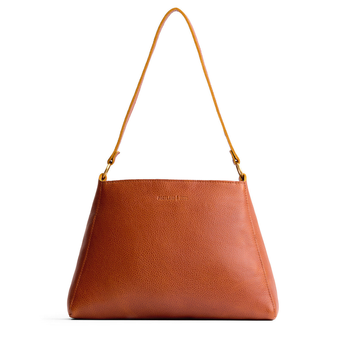 'Almost Perfect' Triangle Shoulder Bag - Sienna / Large