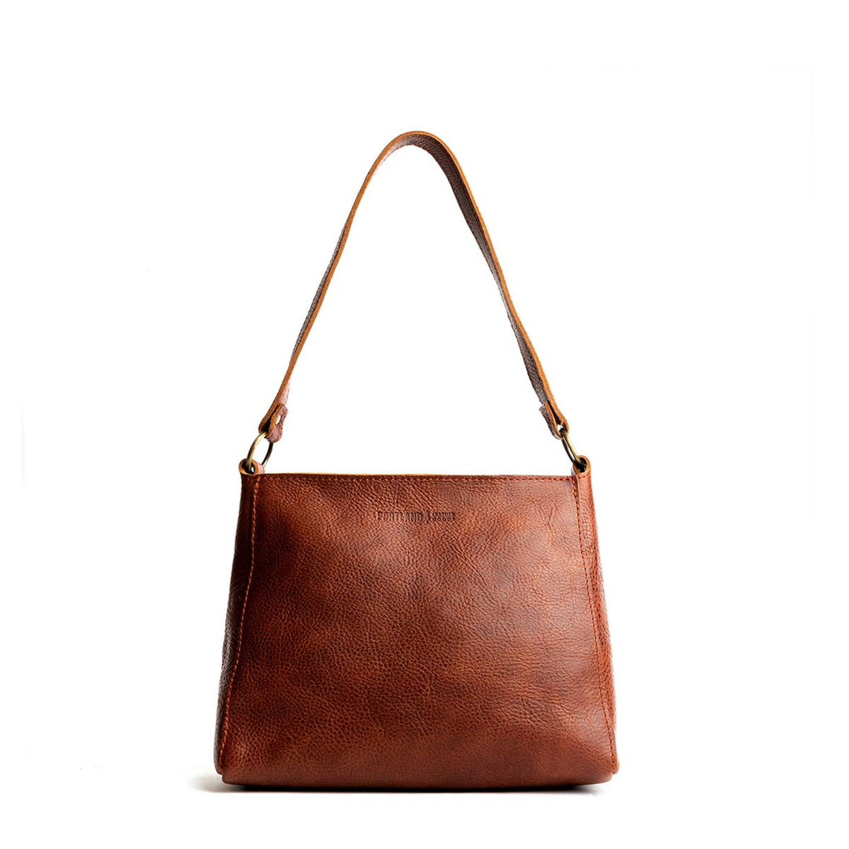 'Almost Perfect' Triangle Shoulder Bag - Nutmeg / Small