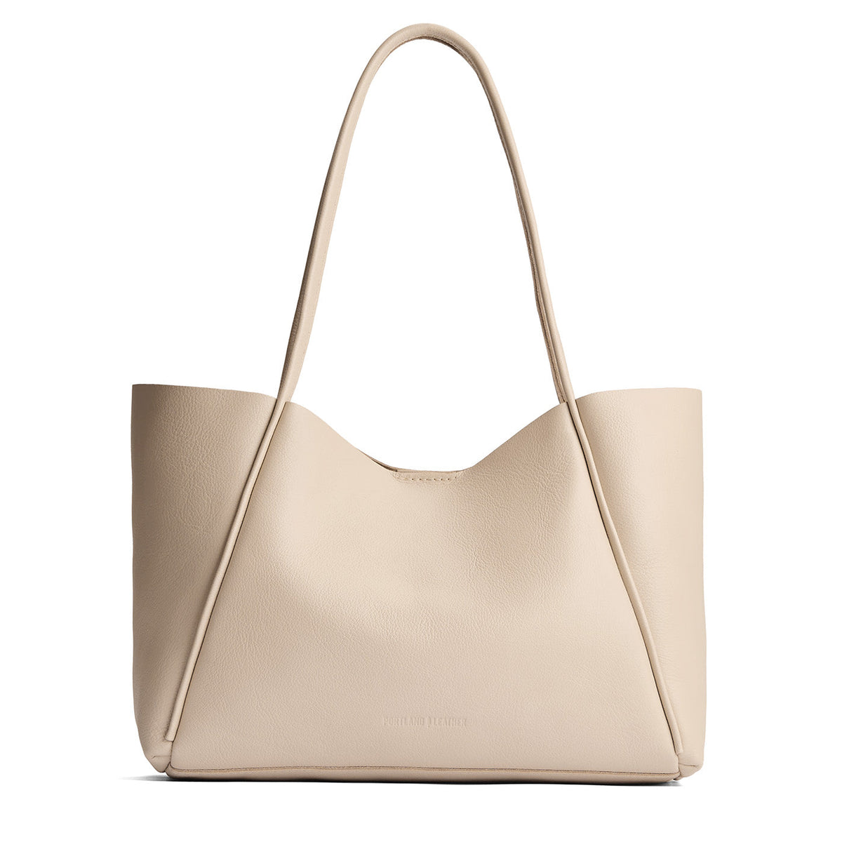 'Almost Perfect' Verona Tote - Pebbled Bone / Large
