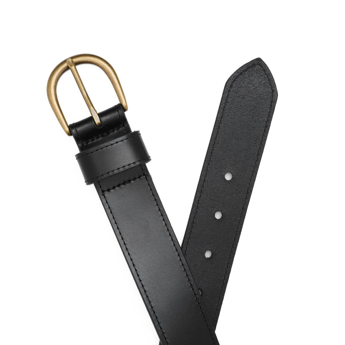 Women's Wide Loop Leather Belt - Image 5