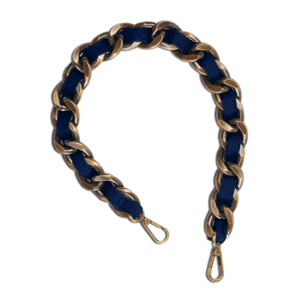 Woven Chain Strap - Navy