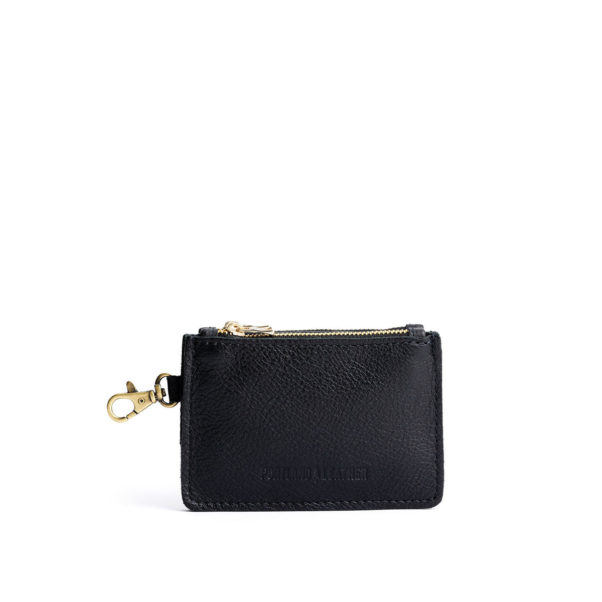 'Almost Perfect' Zip-Zap Duo Wallet - Pebbled--black