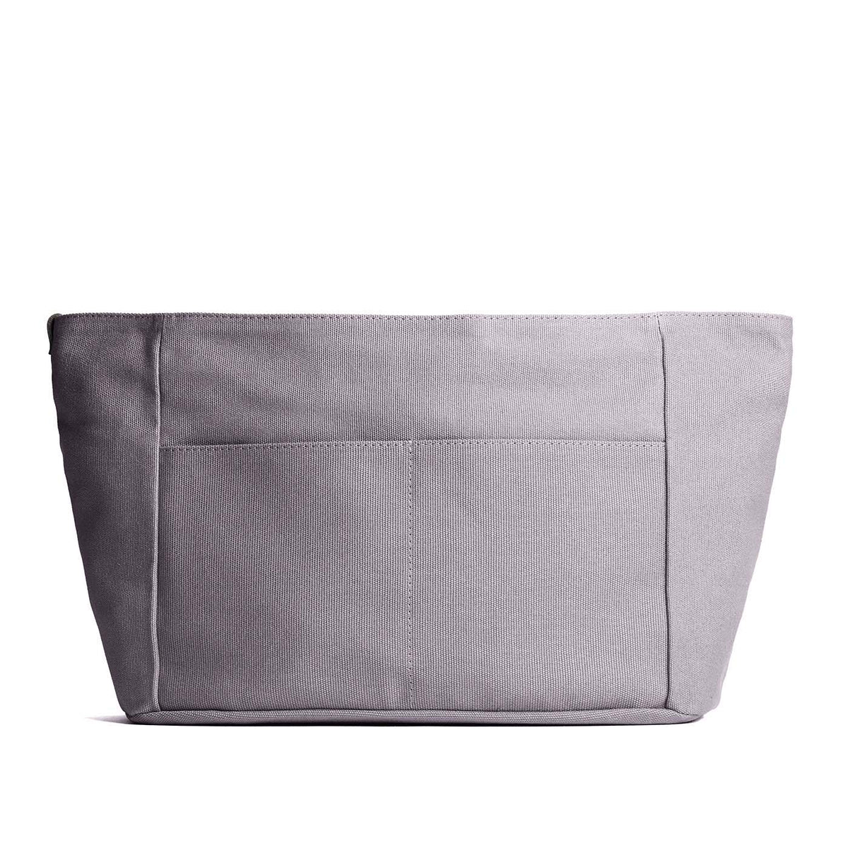 Canvas Purse Organizer - Gray / Zipper / Large