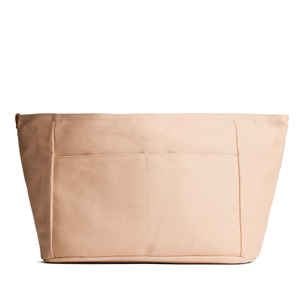 Canvas Purse Organizer - Sesame / Zipper / Large