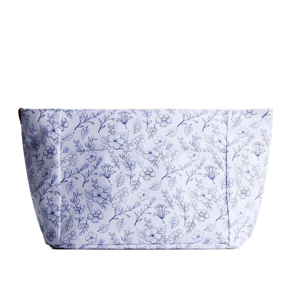 Printed Canvas Purse Organizer - Marbella / Zipper / Large